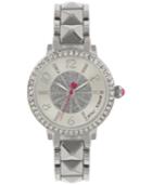 Betsey Johnson Women's Silver-tone Bracelet Watch 35mm Bj00617-01