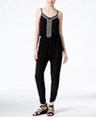 American Rag Sleeveless Embroidered Jumpsuit, Only At Macy's