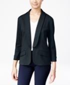 Say What? Juniors' Shawl-collar Knit Blazer