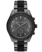 Ax Armani Exchange Men's Chronograph Enzo Two-tone Stainless Steel Bracelet Watch 46x52mm