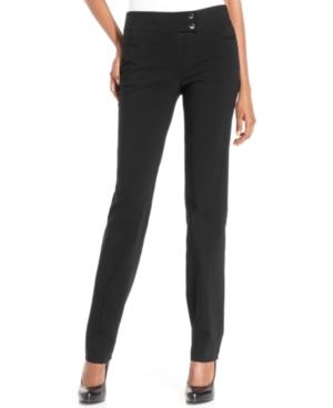 Style & Co. Slim-leg Tummy-control Pants