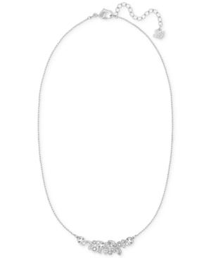 Swarovski Silver-tone Crystal Collar Necklace
