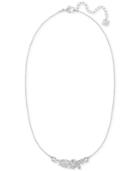 Swarovski Silver-tone Crystal Collar Necklace