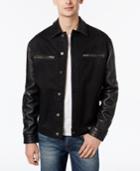 Guess Men's 1981 Leather Blocked Jacket