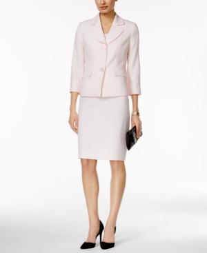 Le Suit Three-quarter-sleeve Printed Skirt Suit