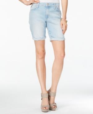 Joe's Finn Cuffed Marjorie Wash Denim Bermuda Shorts