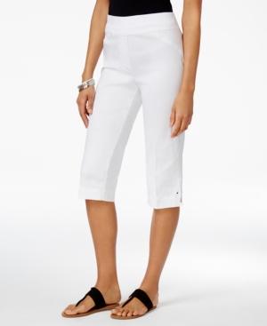 Alfred Dunner Petite Seas The Day Pull-on Capri Pants