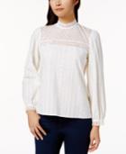Kensie Cotton Embroidered Top