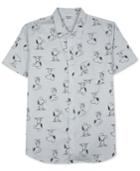Jem Men's Snoopy Graphic-print Short-sleeve Shirt
