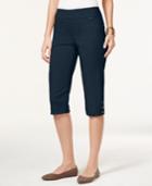 Style & Co. Petite Snap-hem Skimmer Capri Pants, Only At Macy's
