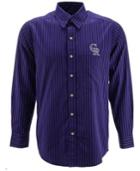 Antigua Men's Long-sleeve Colorado Rockies Button-down Shirt