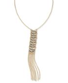 Inc International Concepts Gold-tone Stone Accent Tassel Statement Necklace, Only At Macy's
