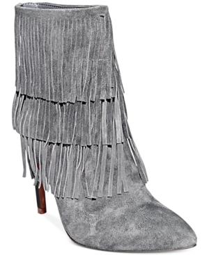 Steve Madden Flappper Fringe Booties Women's Shoes