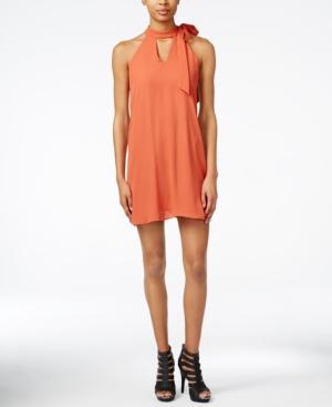 Bar Iii Keyhole-neck A-line Dress, Only At Macy's