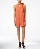 Bar Iii Keyhole-neck A-line Dress, Only At Macy's