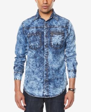 Sean John Men's Denim Pocket Shirt