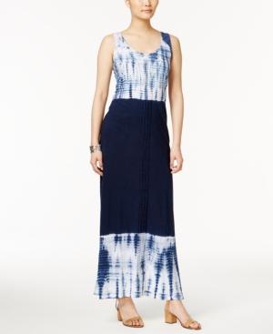 Style & Co Colorblocked Maxi Dress, Only At Macy's