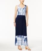 Style & Co Colorblocked Maxi Dress, Only At Macy's