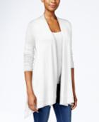 Jm Collection Button-back Open-front Cardigan, Only At Macy's