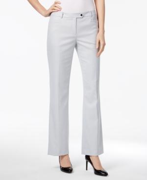 Calvin Klein Petite Textured Straight-leg Pants