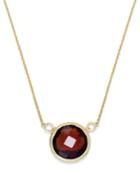 Garnet Round Pendant Necklace (2 Ct. T.w.) In 14k Gold