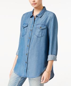 Velvet Heart High-low Chambray Shirt