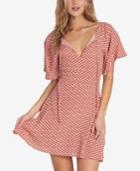 Billabong Juniors' Tomorrow's End Printed Flutter-sleeved Dress