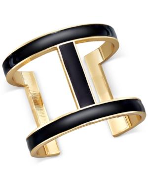 Inc International Concepts Gold-tone Jet Open Cuff Bracelet, Only At Macy's