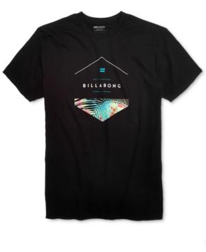 Billabong Men's Split Hex Graphic-print Logo T-shirt