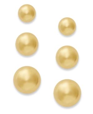 Giani Bernini 24k Gold Over Sterling Silver Earrings Set, Stud Earrings