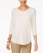 Jm Collection Metallic Top, Created For Macy's
