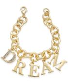 Thalia Sodi Gold-tone Pave Dream Charm Bracelet, Only At Macy's