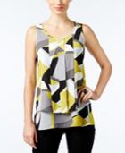 Alfani Printed Pleated Top, Only At Macy's