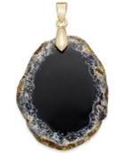 Inc International Concepts Gold-tone Dark Agate Stone Charm, Only At Macy's