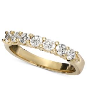 Diamond Ring, 14k Gold Seven Diamond Band (3/4 Ct. T.w.)