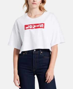 Levi's Cotton Graphic-print Cropped T-shirt