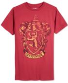 Bioworld Men's Harry Potter Gryffindor Crest T-shirt