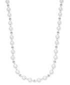 Charter Club Pave And Imitation Pearl Necklace, Only At Macy's