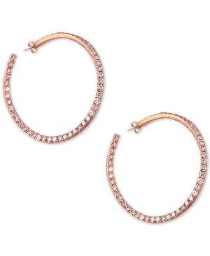 Effy Diamond Hoop Earrings (1-3/8 Ct. T.w.) In 14k Rose Gold