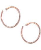 Effy Diamond Hoop Earrings (1-3/8 Ct. T.w.) In 14k Rose Gold