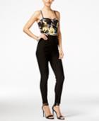 Material Girl Juniors' Sleeveless Printed Jumpsuit, Only At Macy's