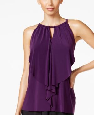 Miraclesuit Gold Rush High-neck Draped Tankini Top Women's Swimsuit