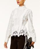 Anna Sui X Inc International Concepts Lace Peplum Top, Created For Macy's