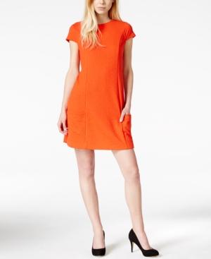 Kensie Textured Cutout Shift Dress