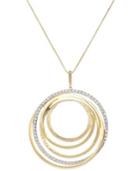 "sis By Simone I Smith ""forever Shaunie"" 18k Gold Over Sterling Silver Necklace, Crystal Eternity Pendant (1.2-1.7mm)"