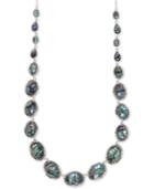 Judith Jack Sterling Silver Graduated Abalone Collar Necklace