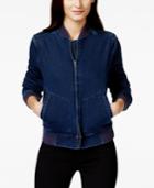 Calvin Klein Jeans Indigo Denim Bomber Jacket