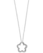 Pave Classica By Effy Diamond Flower Pendant Necklace (1/10 Ct. T.w.) In 14k White Gold
