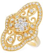 Le Vian Vanilla Deco Estate Vintage Diamond (9/10 Ct. T.w.) Ring In 14k Gold