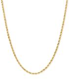 Rope Solid 18 Chain Necklace In 10k Gold